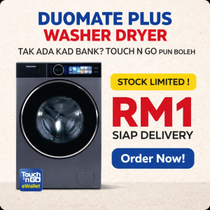 Read more about the article 🔥 Washer Dryer Duomate Plus – Sekali Tekan, Siap Semua! 🔥