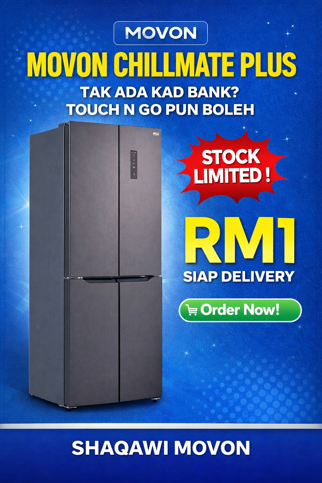 You are currently viewing Haaa.. Peti Sejuk 4 Pintu – Deposit RM1 Terus Penghantaran