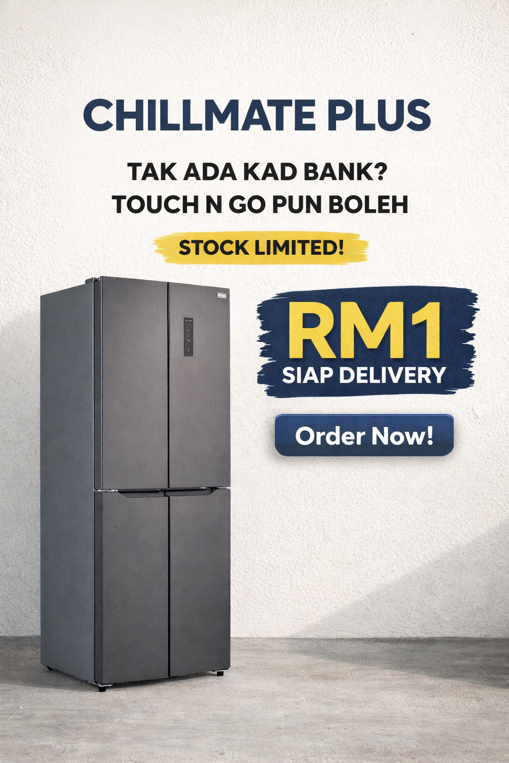 You are currently viewing Promosi Runtuh .. Peti Sejuk 4 Pintu – Deposit RM1 Terus Penghantaran