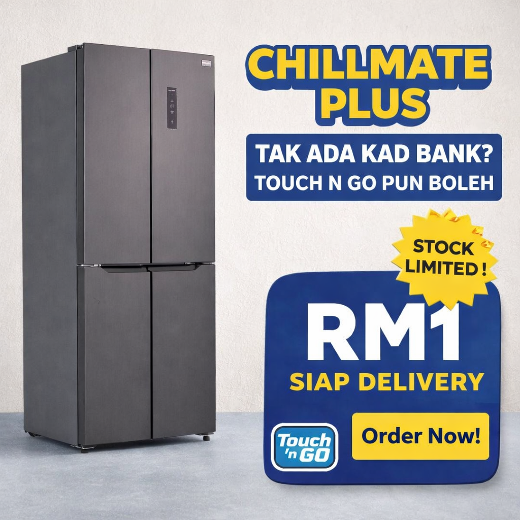 Read more about the article Wow Promosi Giler… Promosi RUNTUH.. Peti Sejuk 4 Pintu – Deposit RM1 Terus Penghantaran