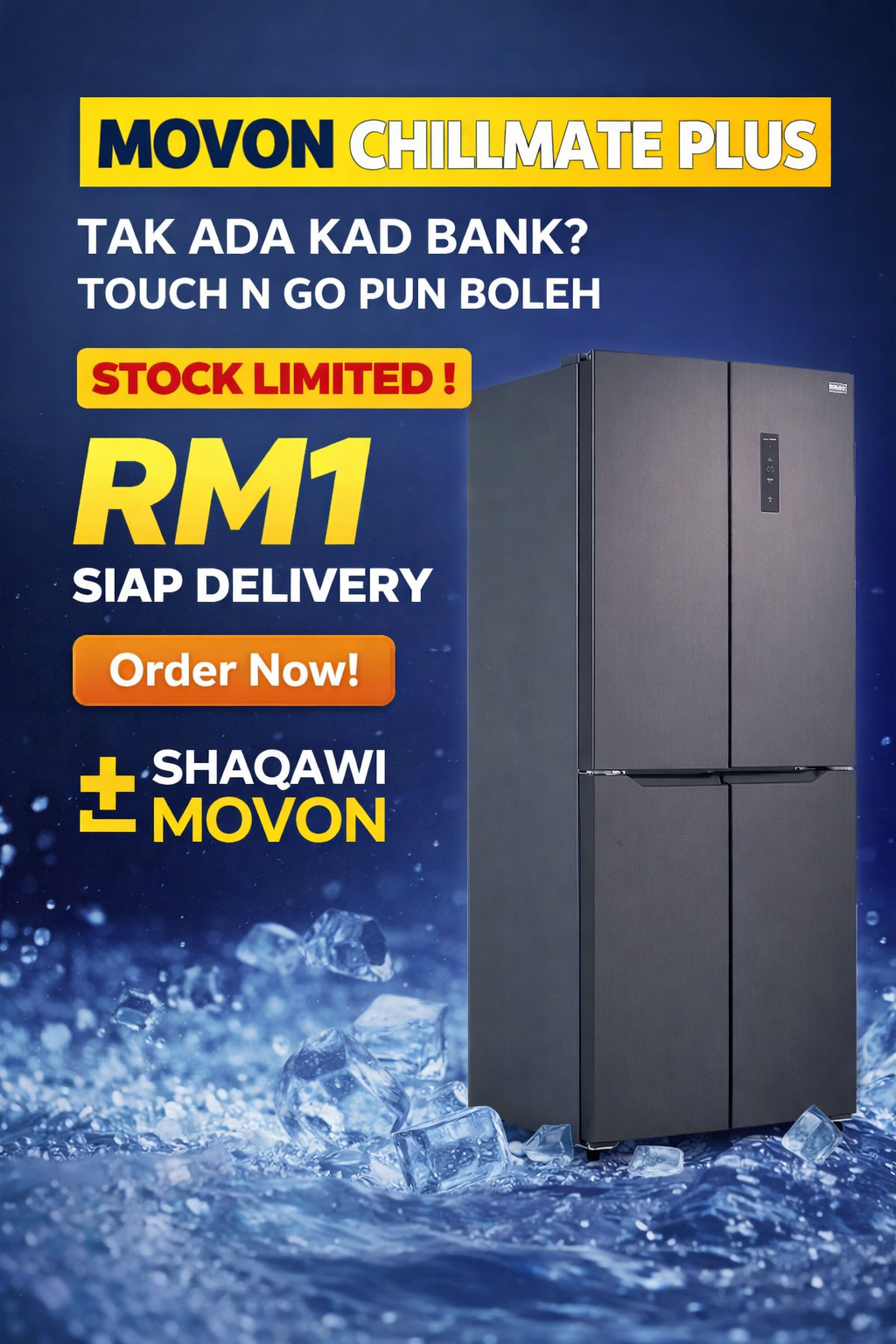 You are currently viewing Ini Peti Sejuk Idaman Isteri – Isteri.. Peti Sejuk 4 Pintu – Deposit RM1 Terus Penghantaran